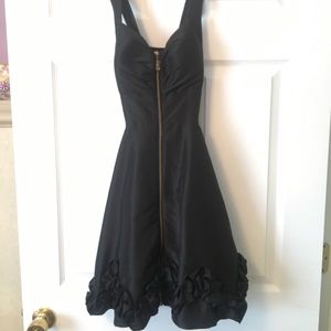 Black dress with zipper